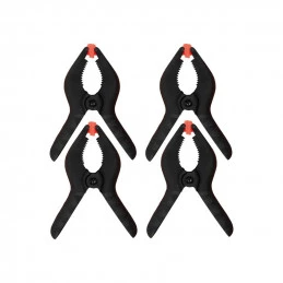 Set of 4 mini plastic clamps opening 30x30 mm Pebaro Siva SV-19-2S - 1