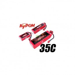 Li - Po 5100mAh 35 c 2S 7 .4V (Dean) Kypom Kypom Batteries KT5100/35-2S - 2