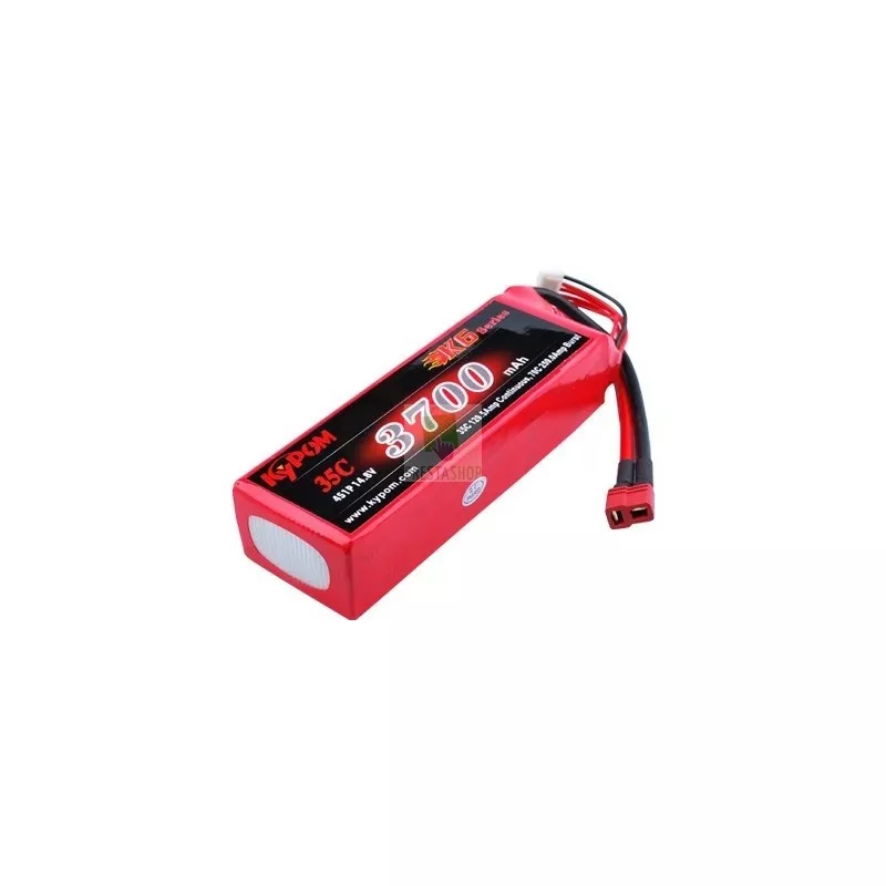 Lipo 3700mAh 35 c 4S 14.8V (Dean) Kypom Kypom Batteries KT3700/35-4S - 2