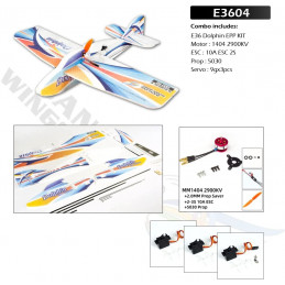 Dolphin 580mm E36 EPP Kit PNP DW Hobby DW Hobby - Dancing Wings Hobby E3604 - 1