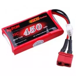 Li - Po 450mAh 35 c 2S 7 .4V (JST) Kypom Kypom Batteries KT450/35-2S - 1