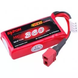 Li-Po 360mAh 35C 3S 11,1V (JST) Kypom Kypom Batteries KT360/35-3S - 1