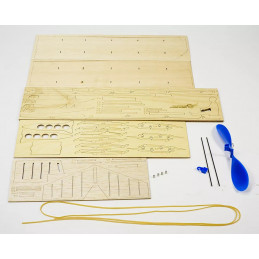 Vintage glider 638mm rubber motor 1920 kit balsa free fly DW Hobby DW Hobby - Dancing Wings Hobby VA04 - 9