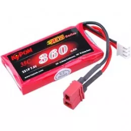 Li - Po 360mAh 35 c 2S 7 .4V (JST) Kypom Kypom Batteries KT360/35-2S - 1