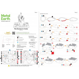 The Burrow coloré Harry Potter Metal Earth Metal Earth MMS476 - 7