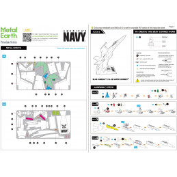 Iconx F/A-18 Super Hornet Metal Earth Airplane Metal Earth ICX212 - 6
