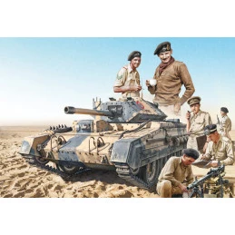 Crusader Mk.III tank and 1/35 Italeri crew Italeri I6592 - 1
