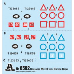 Crusader Mk.III tank and 1/35 Italeri crew Italeri I6592 - 3