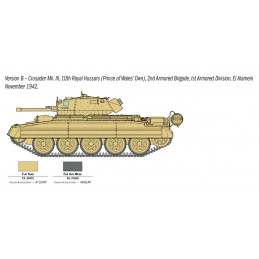 Crusader Mk.III tank and 1/35 Italeri crew Italeri I6592 - 5