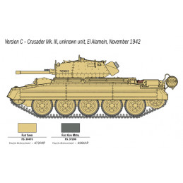 Crusader Mk.III tank and 1/35 Italeri crew Italeri I6592 - 6