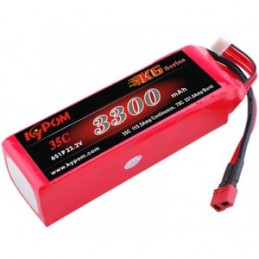 Li - Po 3300mAh 35 c S 6, 22, 2V (Dean) Kypom Kypom Batteries KT3300/35-6S - 1