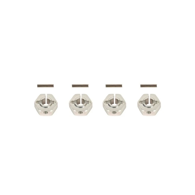 Hexagons of wheels alu gray 12mm (4) T2m Serpent T422572G - 1