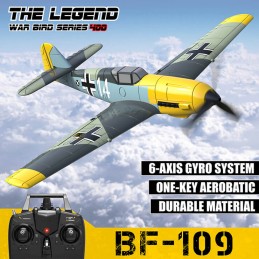 Messerschmitt BF109 400mm aircraft with RTF Volantex flight stabilizer Volantex V761-11 - 8