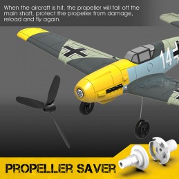 Messerschmitt BF109 400mm aircraft with RTF Volantex flight stabilizer Volantex V761-11 - 11