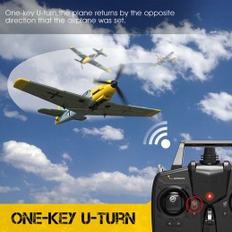 Messerschmitt BF109 400mm aircraft with RTF Volantex flight stabilizer Volantex V761-11 - 12