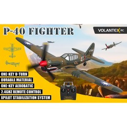 P40 Warhawk 400mm aircraft with RTF Volantex flight stabilizer Volantex V761-13 - 2