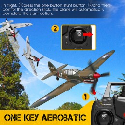 Avion P40 Warhawk 400mm avec stabilisateur de vol RTF Volantex Volantex V761-13 - 4