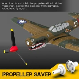 P40 Warhawk 400mm aircraft with RTF Volantex flight stabilizer Volantex V761-13 - 6