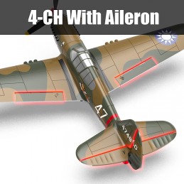 P40 Warhawk 400mm aircraft with RTF Volantex flight stabilizer Volantex V761-13 - 8