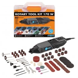 Kit Mini perceuse , vitesse variable 220V / 170W et 80 accessoires PG-Mini PG-Mini PGM-M.9750 - 1