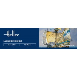 Bateau La Grande Hermine 1/150 Heller + colle et peintures Heller HEL-56841 - 4
