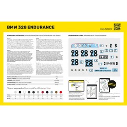 BMW 328 Endurance 1/24 Heller + colle et peintures Heller 56782 - 2