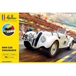 BMW 328 Endurance 1/24 Heller + colle et peintures Heller 56782 - 5