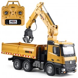 Dump truck with crane TIMBER GRAB RC 1/14 2.4Ghz - HuiNa HuiNa Toys CY1575 - 3