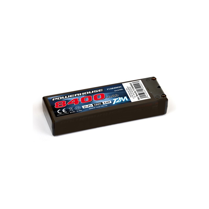 Li-Po HV 8400mAh 130C 2S 7.6V shell (PK 5mm) T2M T2M T1384002C - 1