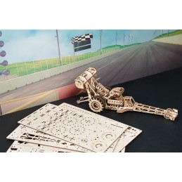 Dragster Top Fuel Puzzle 3D bois UGEARS UGEARS UG-70174 - 4