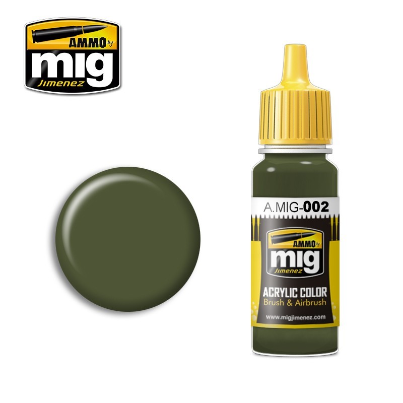 Peinture acrylique RAL 6003 VERT OLIVE OPT.2 17ml Mig