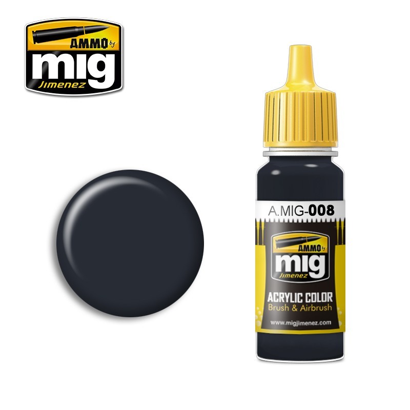 Peinture acrylique RAL 7021 GRIS FONCÉ 17ml Mig