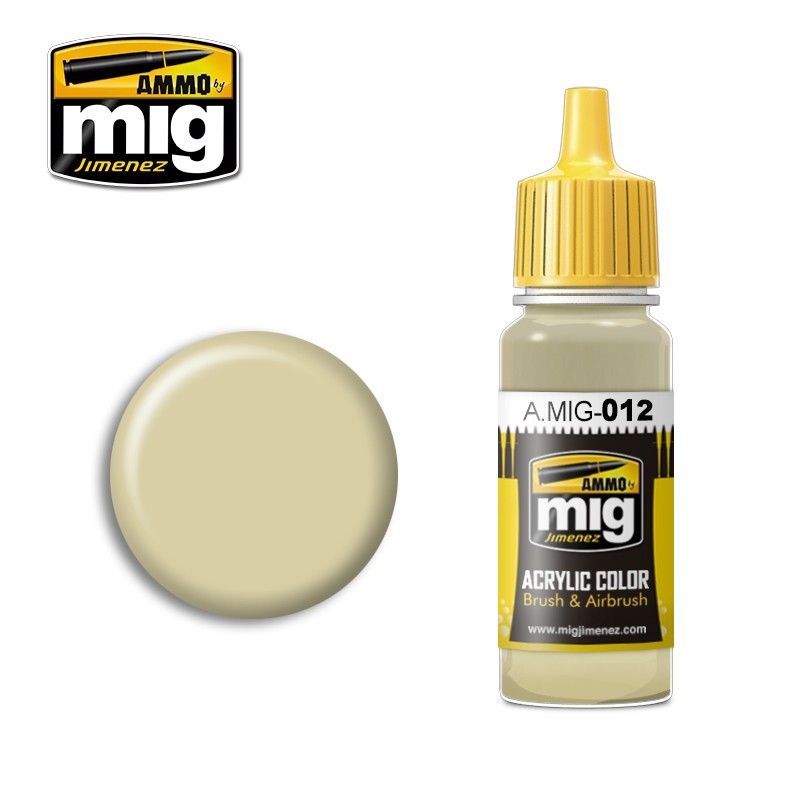 Peinture acrylique RAL 7028 JAUNE FONCÉ DE '44 DG III 17ml Mig