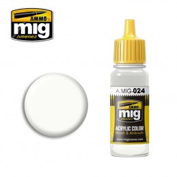 Peinture acrylique CAMOUFLAGE BLANC LAVABLE 17ml Mig