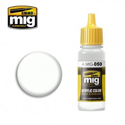 Peinture acrylique BLANC MAT 17ml Mig
