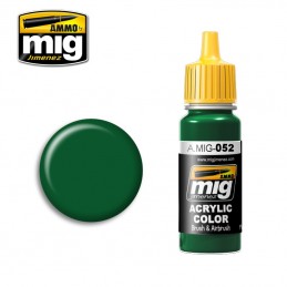 Peinture acrylique VERT PROFOND 17ml Mig
