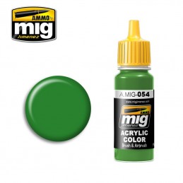Peinture acrylique SIGNAL VERT 17ml Mig