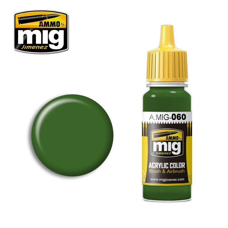 Peinture acrylique Vert Pâle 17ml Mig AMMO - MIG Jimenez A.MIG-0060 - 1