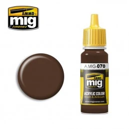 Peinture acrylique TERRE FONCÉE BRUN MOYEN (BS 450) 17ml Mig