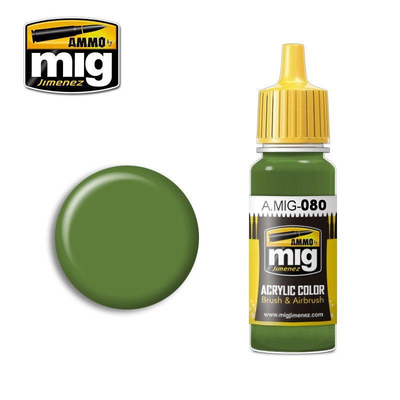 Peinture acrylique VERT VIF AMT-4 17ml Mig