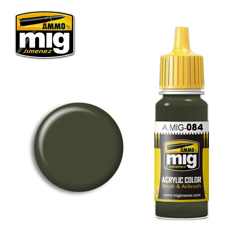 Peinture acrylique VERT OTAN 17ml Mig