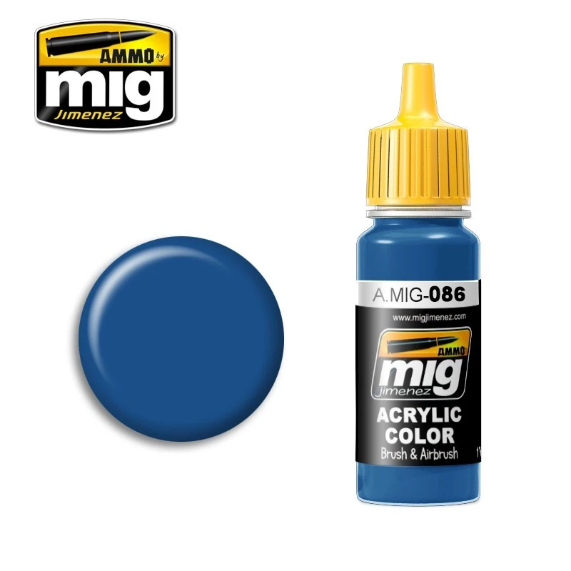 Peinture acrylique BLEU (RAL 5019) 17ml Mig
