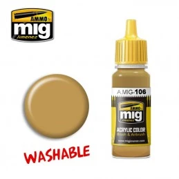 Peinture acrylique SABLE LAVABLE (RAL 8020) 17ml Mig