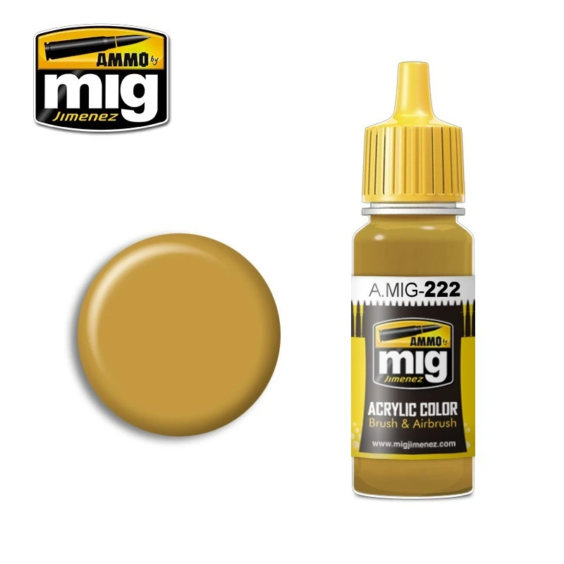 Peinture acrylique RLM 79 JAUNE SABLE 17ml Mig