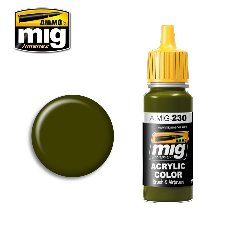 Peinture acrylique RLM 82 VERT CAMO 17ml Mig
