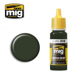 Peinture acrylique RLM 70 NOIR VERT 17ml Mig