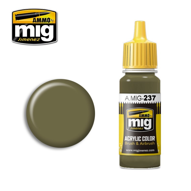 Peinture acrylique FS 23070 VERT OLIVE FONCÉ 17ml Mig