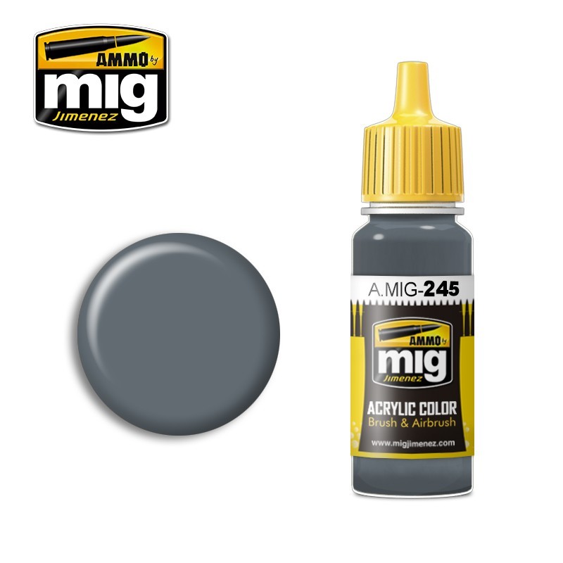 Peinture acrylique GRIS OCÉAN (BS 629) 17ml Mig