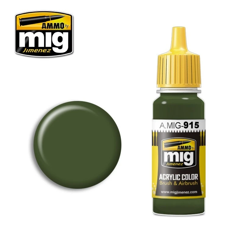Peinture acrylique Vert foncé (BS 241) 17ml Mig