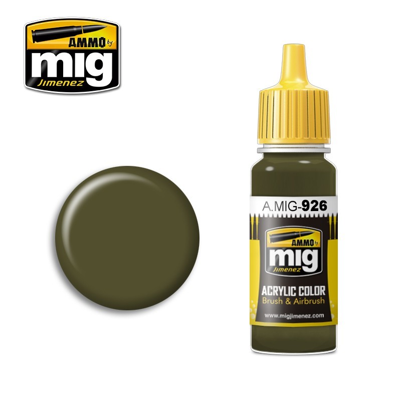 Peinture acrylique BASE VERT OLIVE 17ml Mig